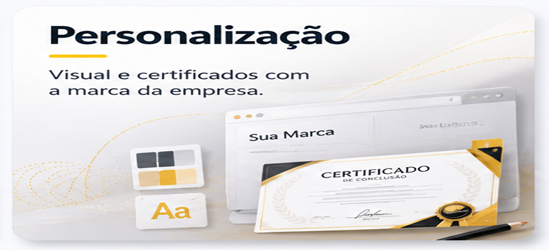 Personalização com a marca da empresa