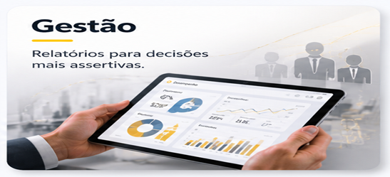 Gestão por relatórios e indicadores